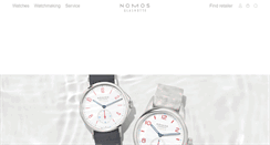 Desktop Screenshot of nomos-glashuette.com