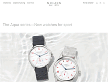 Tablet Screenshot of nomos-glashuette.com